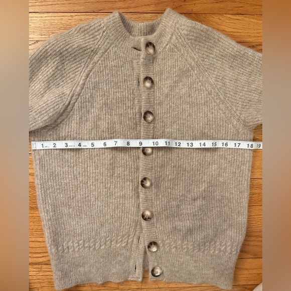 Sezane Gray Ribbed Cardigan - Picture 5 of 6
